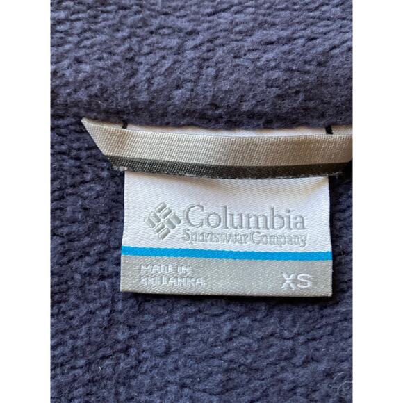 Columbia Women’s XS Fleece Button Jacket Charcoal Gray High Neck Cotton Blend - Picture 4 of 12